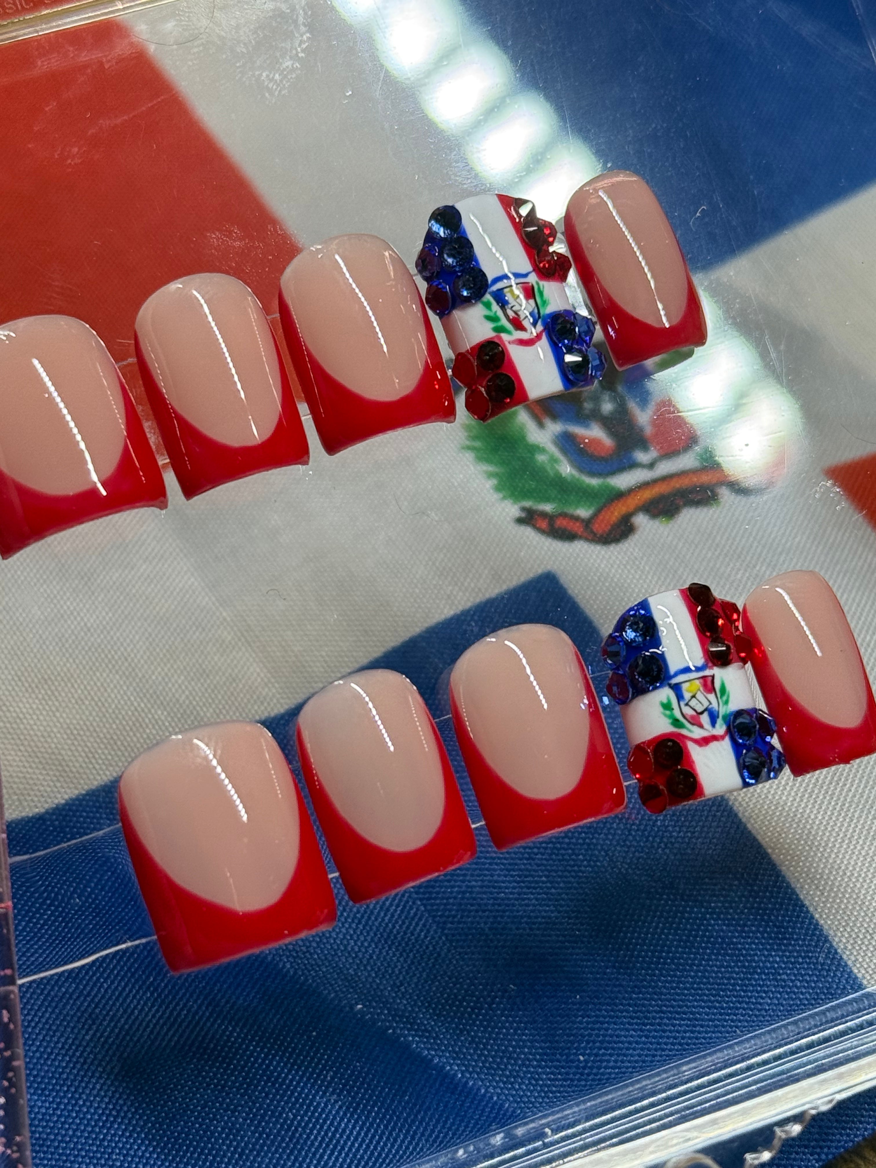 Dominican Republic Nail (Red)