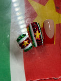 Suriname Nail Set Red