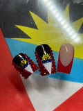 Antigua Red nail set
