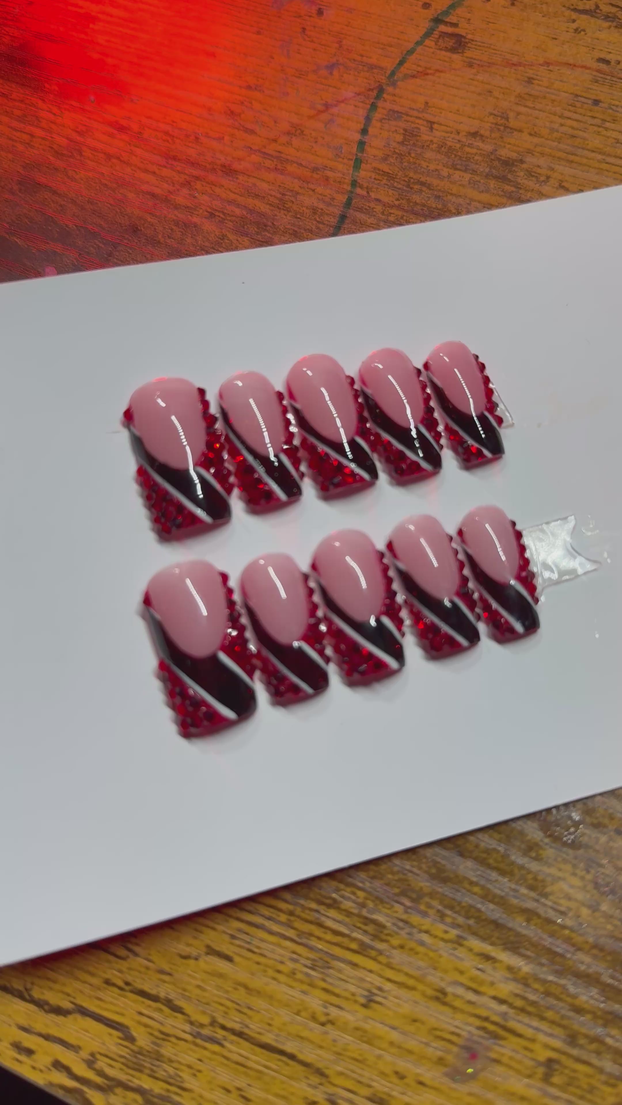 Bling flag nail sets